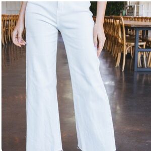 White Straight-Leg Pants